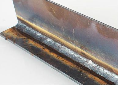 3mm-thick carbon steel vertical fillet welding (2.5 welding rod)