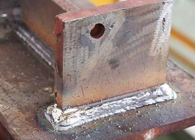 Carbon steel fillet welding (5.0 welding rod)